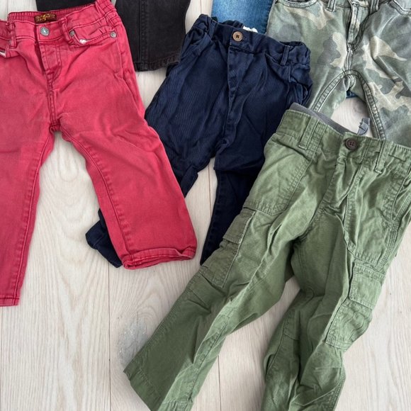 Set of 6 Boy's Toddler Pants Jeans Various 12-24 Months - Picture 3 of 3